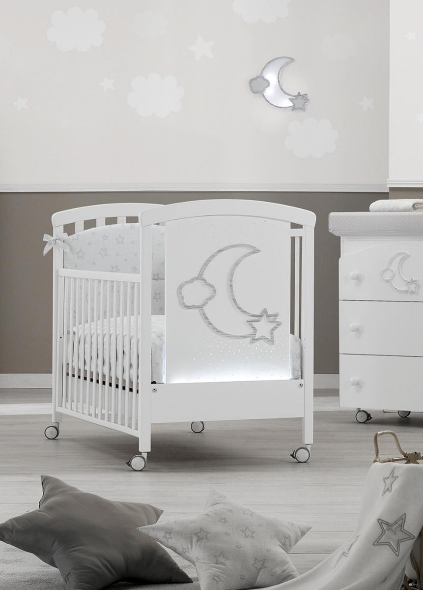 Детская кроватка Erbesi Moon LED Белый ywo0pe8n8zn0ogpfrznt1i0eu0ntij04