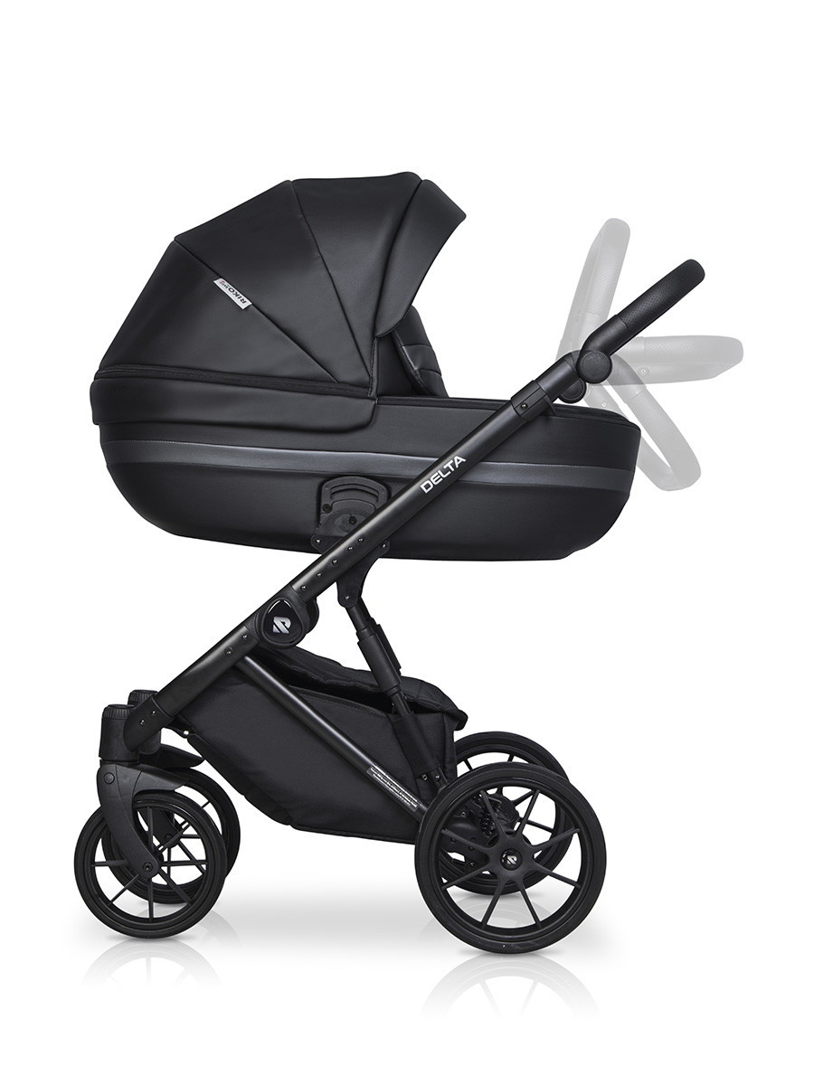 Коляска 2 в 1 RIKO BASIC DELTA ECCO 15 Black (черный) d3q3iby84cgw19fbk42sdrfg219b0zkv