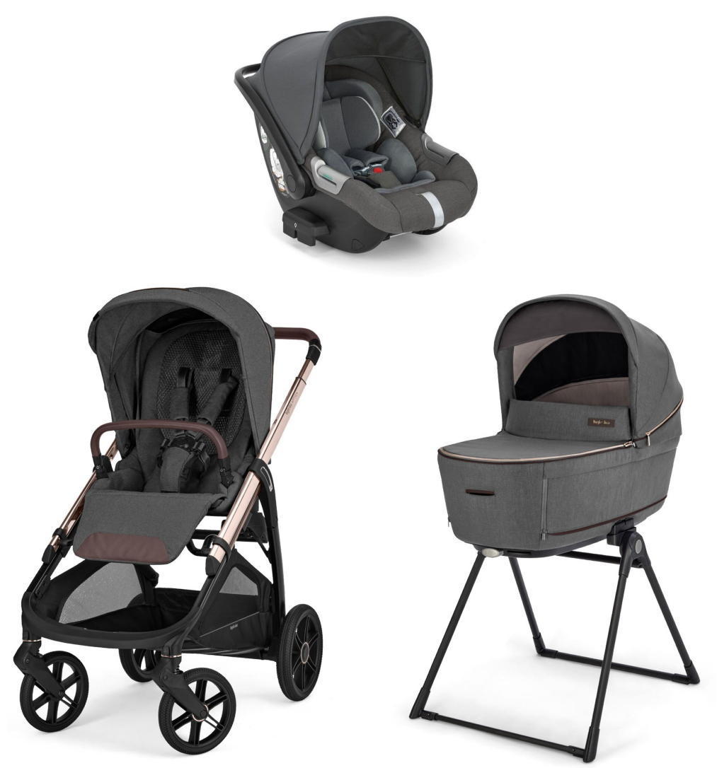 Коляска 3 в 1 Inglesina Aptica 2025 (DRW I-Size) с подставкой под люльку Stand Up (Velvet Grey)