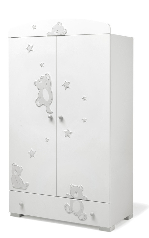 Шкаф двустворчатый Erbesi Cucu White (белый) 5020939decacae7be3e7b796a00791f3