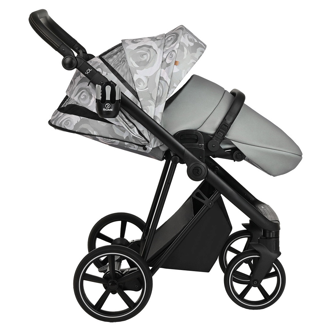 Коляска 2 в 1 Roan Sol Flowers Gray/Black/руч.Черный ovl4szyu6stg5a136hls46uvs9pcggx7