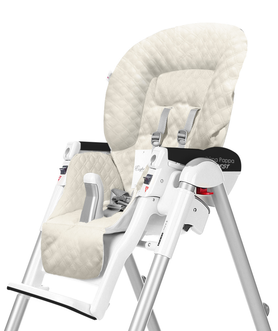 Сменный чехол сидения Esspero к стульчику для кормления Peg-Perego Diner/Best/Duplo стеганная кожа Beige ad33ace143b6bd75877b097cd3d38804