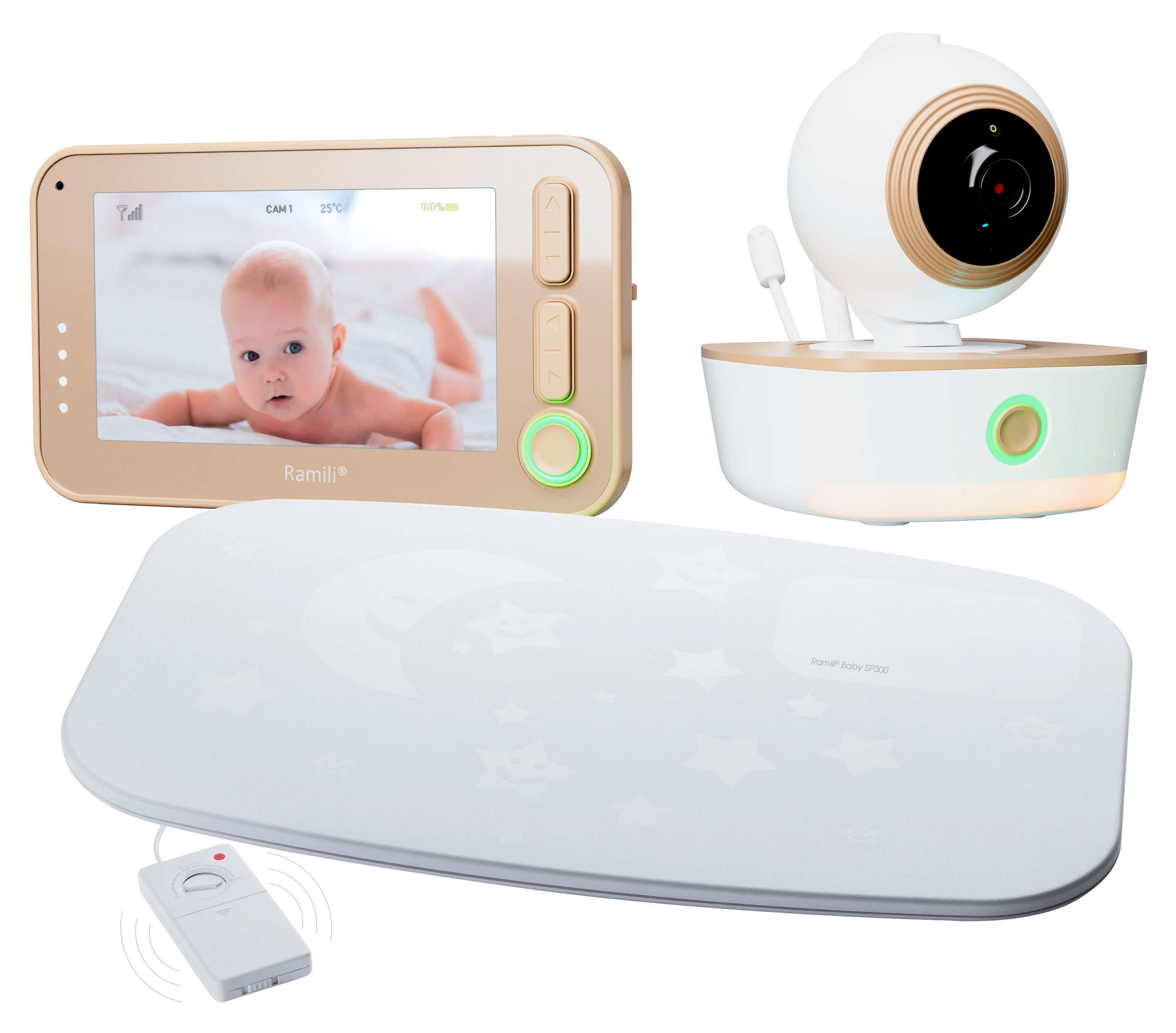 Видеоняня с монитором дыхания Ramili Baby RV1300SP (стандарт)