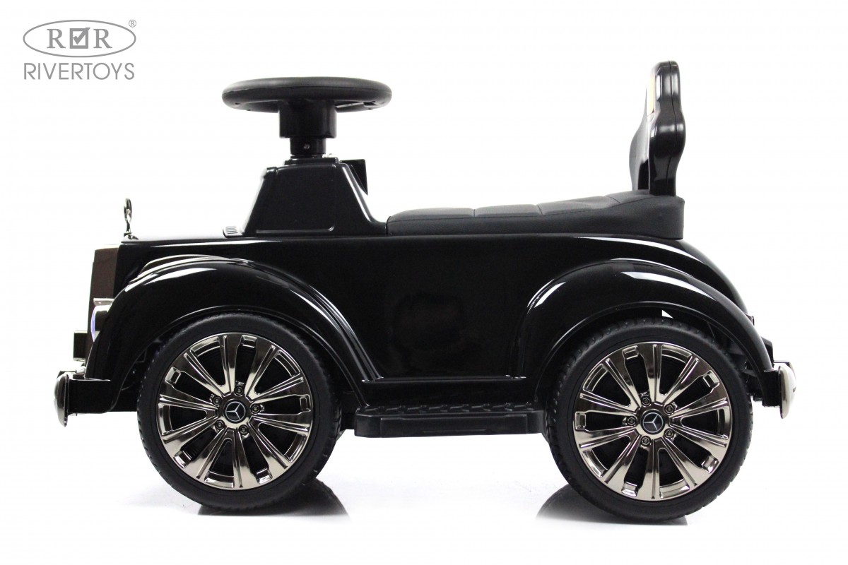 Детский толокар RiverToys Mercedes-AMG 300S G300GG-D с пультом управления черный глянец qo0503xgd7ai07c2qzra6xbf1q8n7den