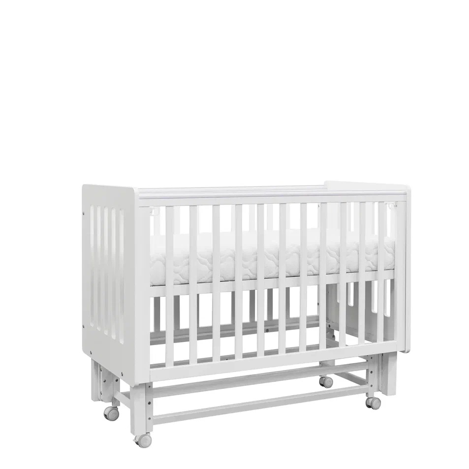 Детская кроватка ANTEMI Mari 120х60 с маятником (Белый)