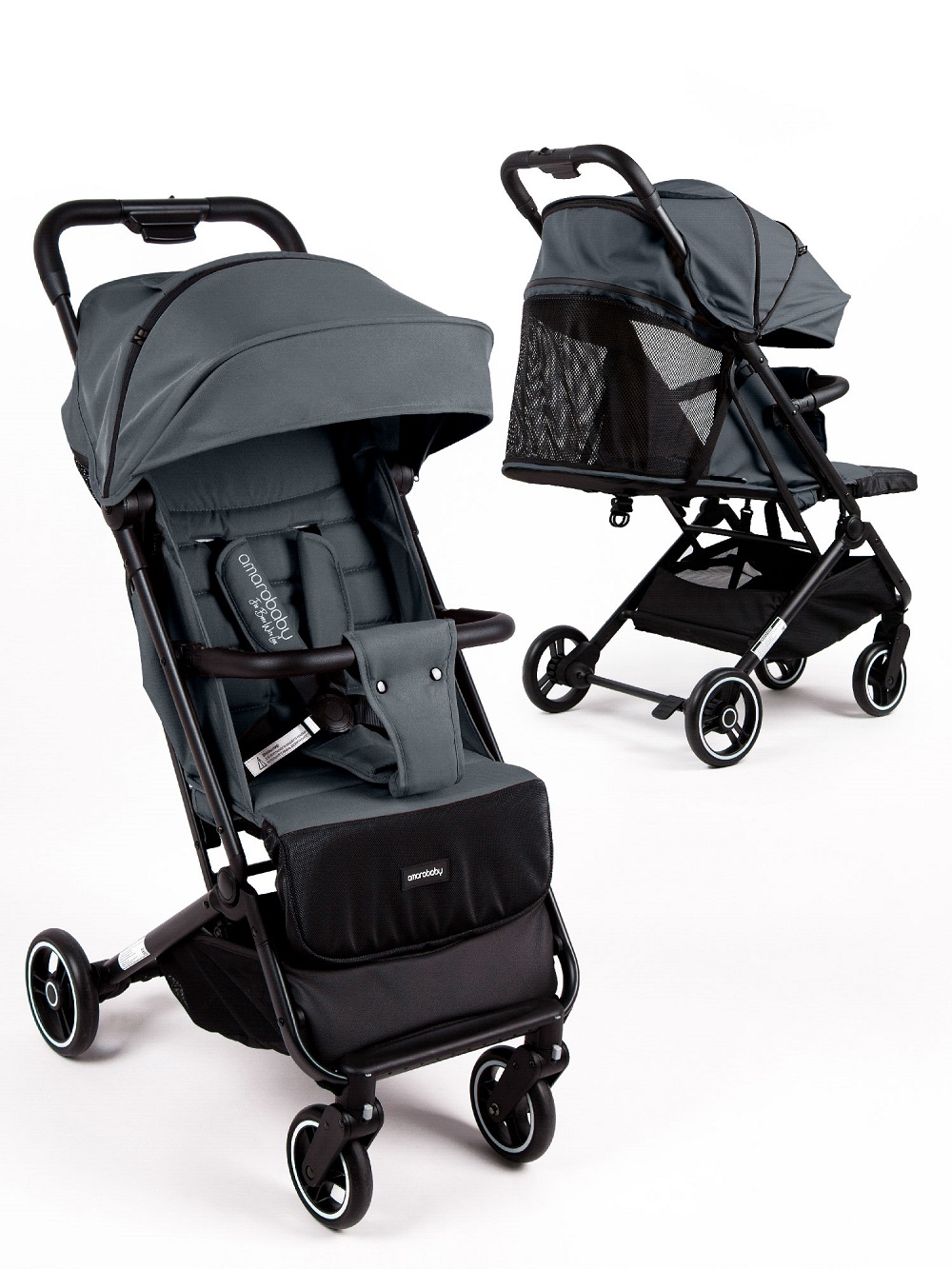 Прогулочная коляска Amarobaby Route (Графит)