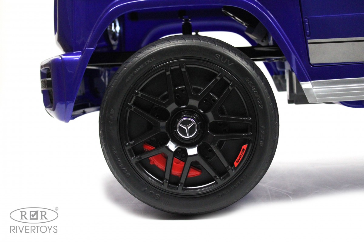 Детский электромобиль RiverToys Mercedes-AMG G63 K999KK синий глянец xx1odkrnm8ettpg8cw5wg2engm85oh84