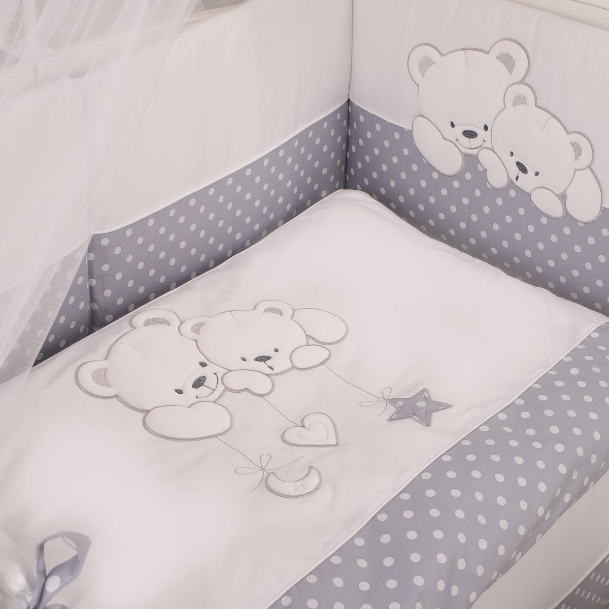 Комплект постельного белья Lepre Sweet Bears 6 предметов (125*65) 23 серый/горох y2nwx4npcguajgjquy0l9cub8pkda48j