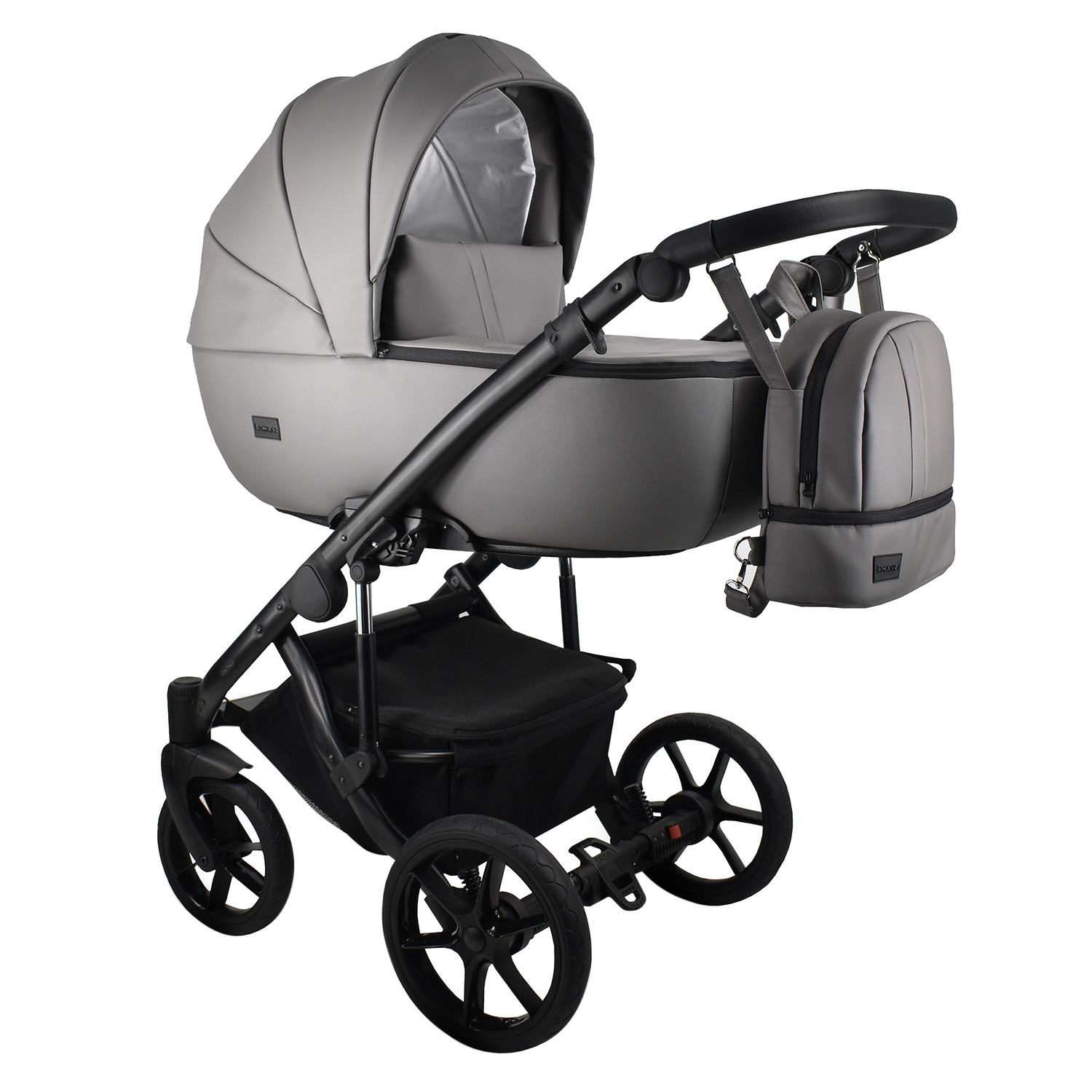 Коляска 2в1 BEXA AIR ECO серая кожа 108133129-kolyaska-2v1-bexa-air-eco-seraya-kozha
