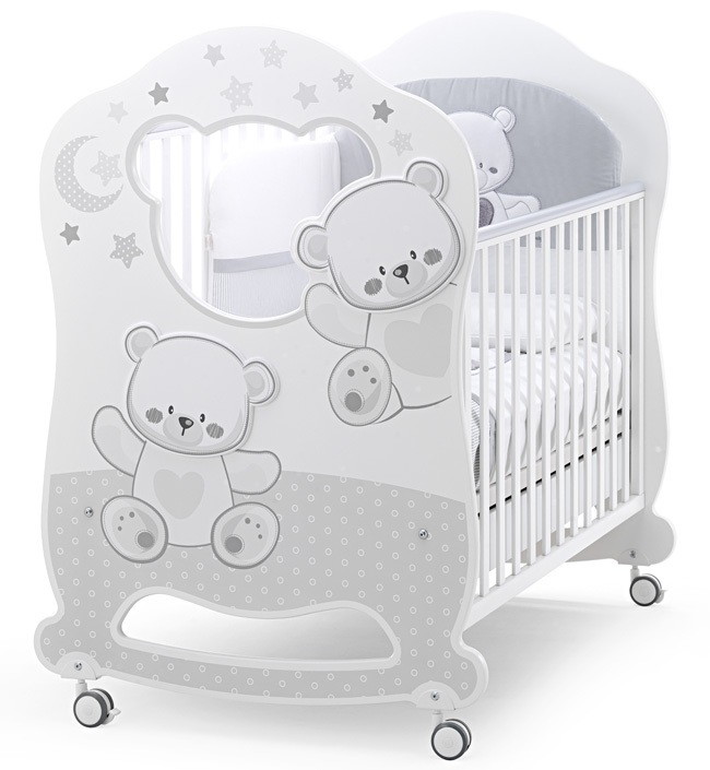 Детская кровать Italbaby Jolie Oblo Белый/Серый joeirfucq0o21lcsqubjhojezsp6sk2g