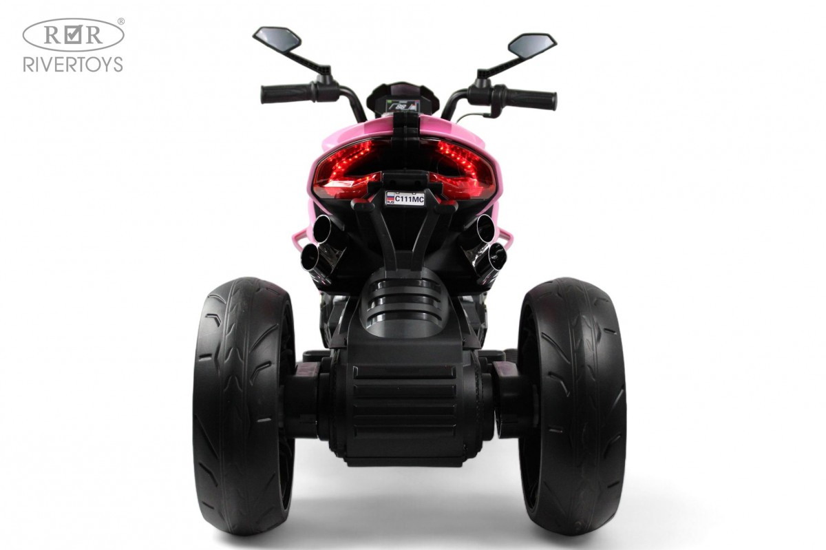 Детский электромотоцикл RiverToys C111MC розовый ply8xt40ep9cm0r8kirqn1et0y4xo3ql