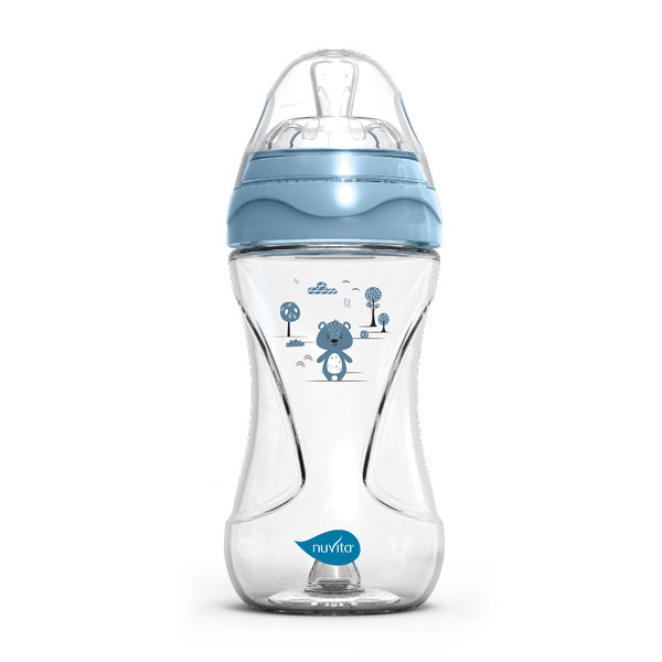 Антиколиковая бутылочка Nuvita 6031 Materno Feel 250мл, пластик голубой eysgygevkdymu0h3ab6c6wf4drtsv0xz
