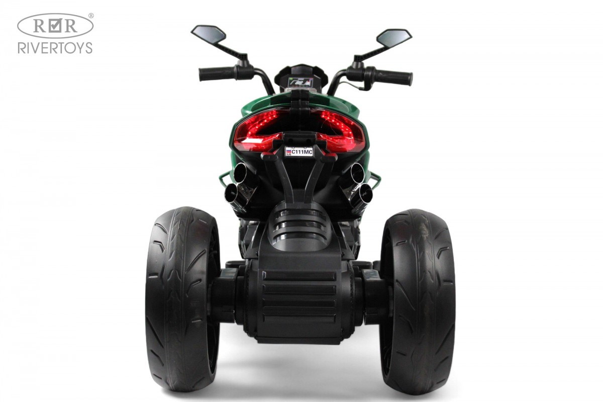 Детский электромотоцикл RiverToys C111MC зеленый l6xp4htcz2kkiqmdctu8sma2pyxvigpj