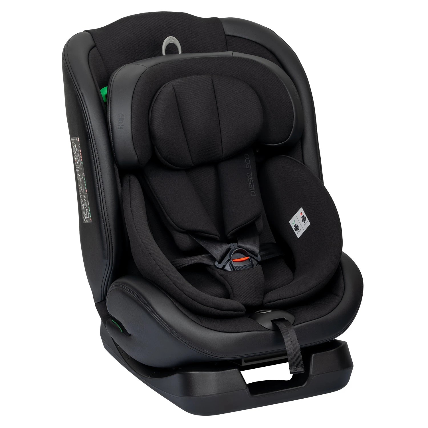 Автокресло Indigo DIESEL ECO, 0+1+2+3 (черный)