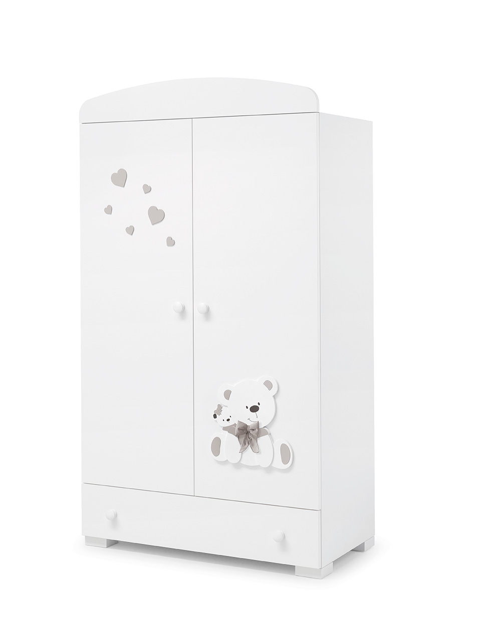 Шкаф Erbesi Tato Белый/Песочный 3645ebbcc397ef26e20f78e02b4a13ea