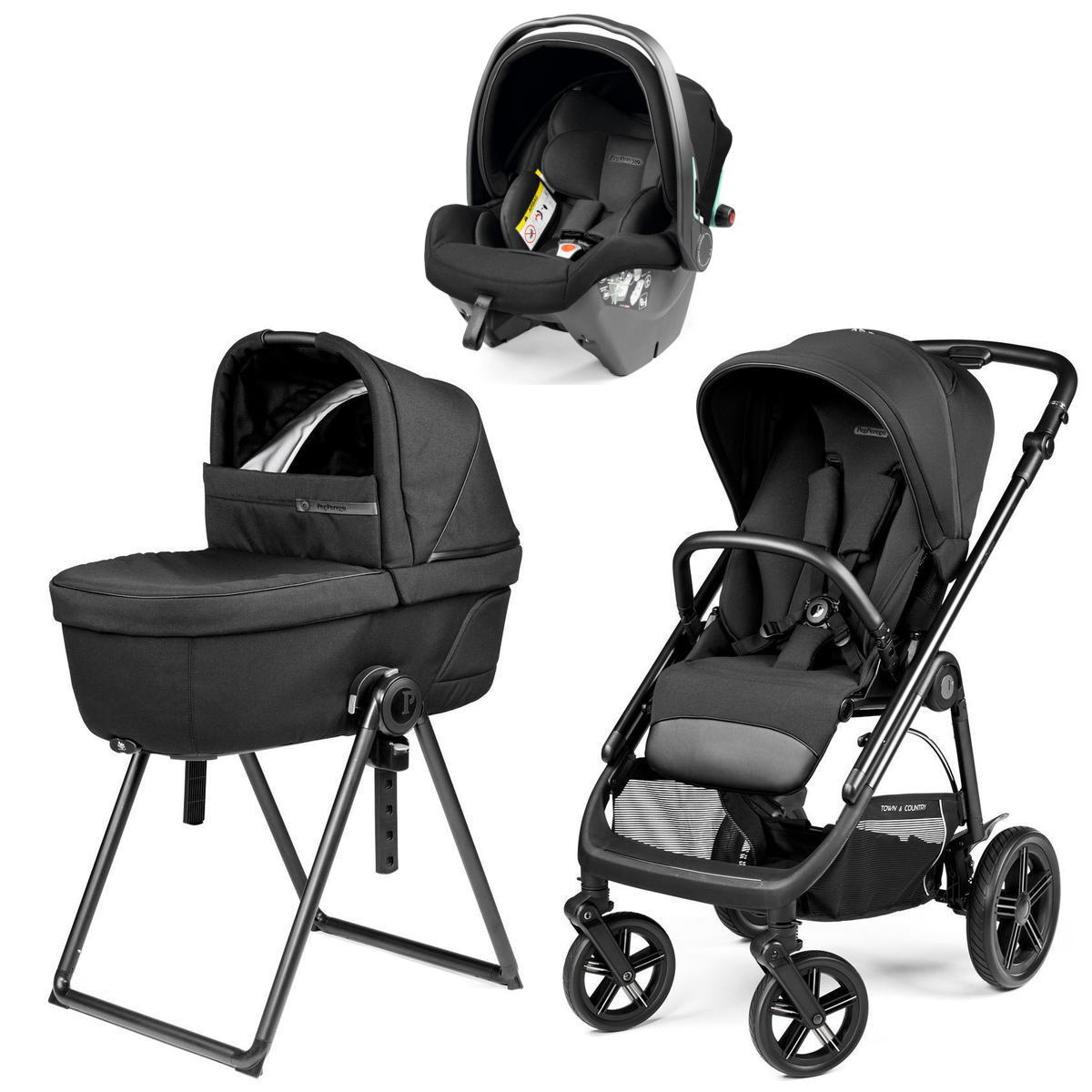 Коляска 3 в 1 Peg Perego Veloce TC Belvedere SLK (True Black New)