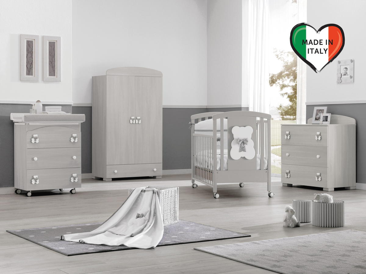 Детская кроватка Erbesi Dudu Серый отбеленный hqsuzdmn2wwcyghn7sjp9uey72barrgw