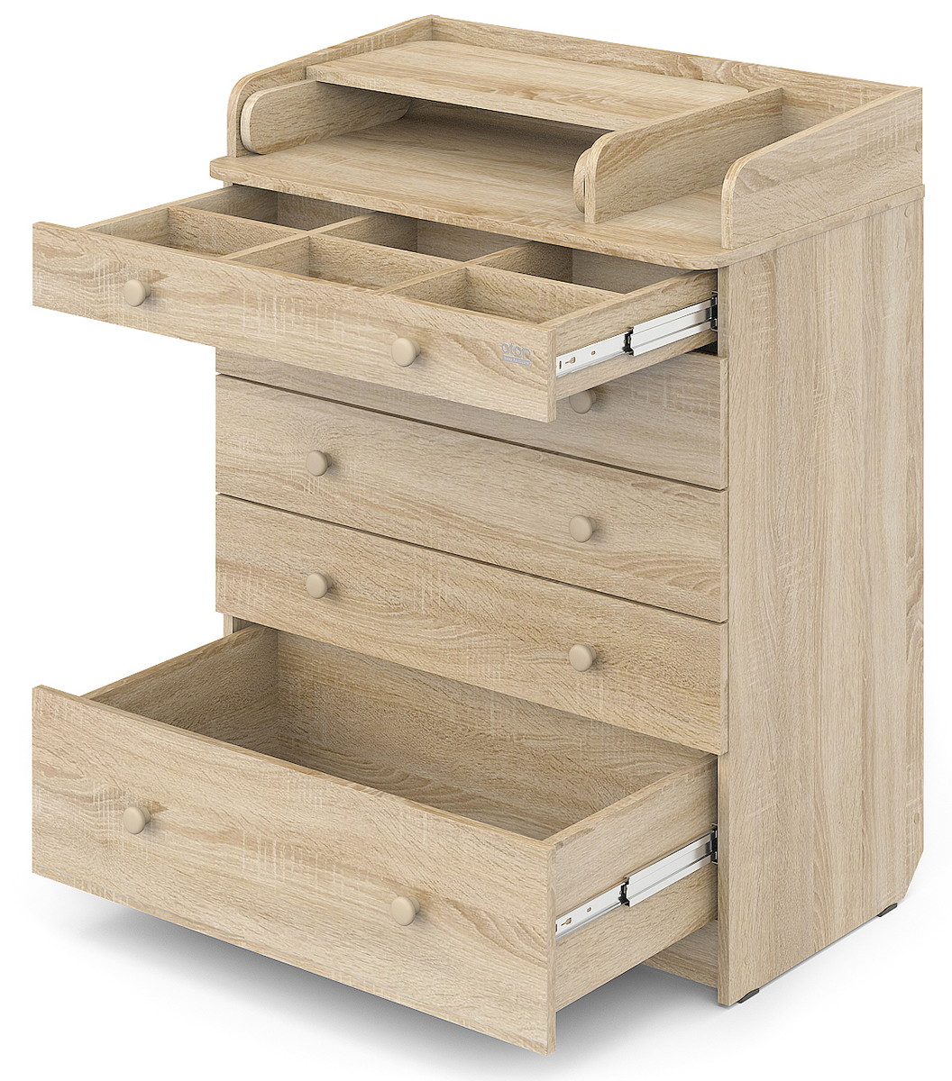 Детский пеленальный комод Атон Leo 805 с органайзером, ЛДСП дуб сонома id5ursi157gsboqlfgdqtzfpmd06e6ie