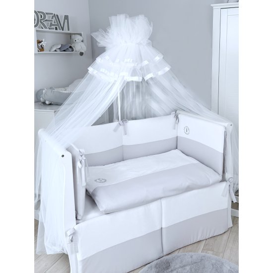 Комплект постельного белья Lepre Velour Bear 6 предметов (125*65) (Серый)