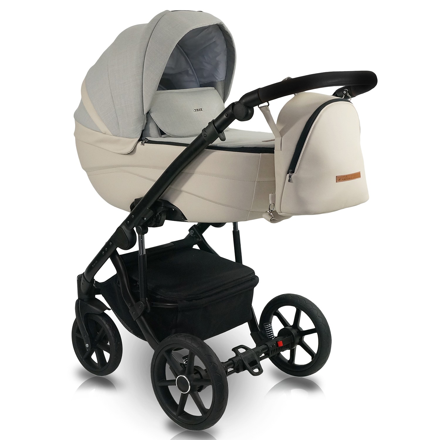 Коляска 2в1 BEXA IDEAL бежевый+бежевая кожа 108133137-kolyaska-2v1-bexa-ideal-bezheviibezhevaya-kozha