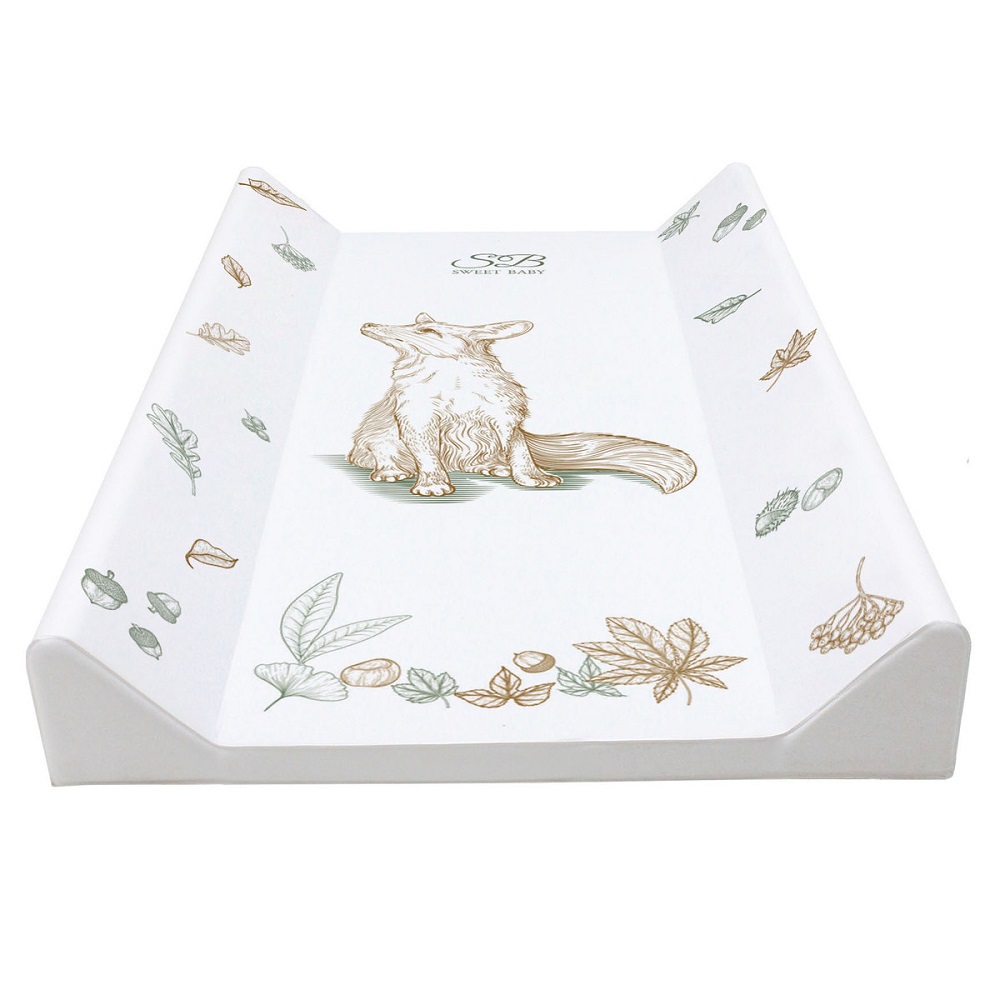 Пеленальная доска на кроватку 79х45 Sweet Baby Foresta Magica crema/arancio (лиса бежевый/оранжевый) 108135317-pelenalnaya-doska-na-krovatku-79h45-swe