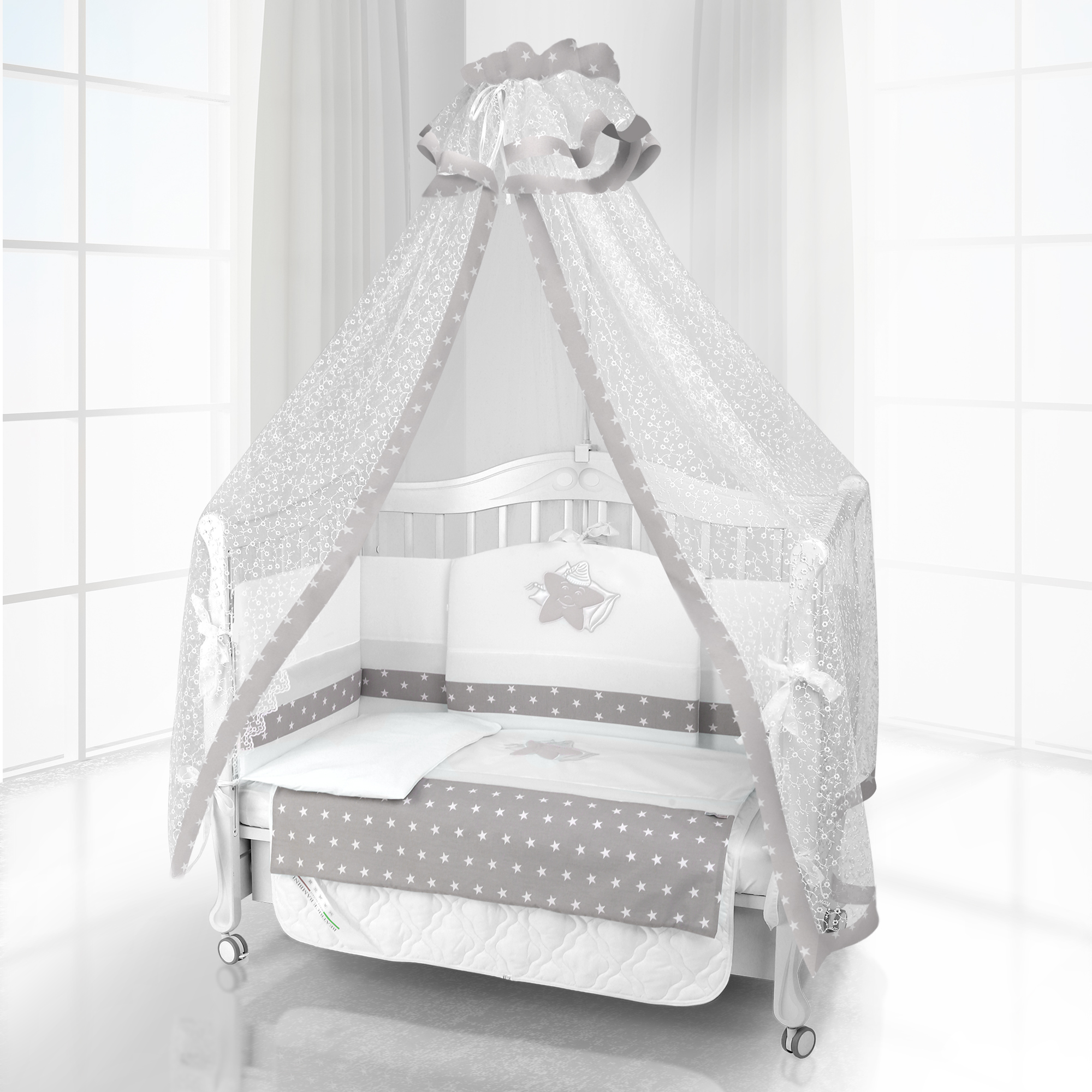 Комплект постельного белья Beatrice Bambini Unico Smile (125х65) bianco grigio b09d4501e67cd54ce8be4ed7c2e6eb34