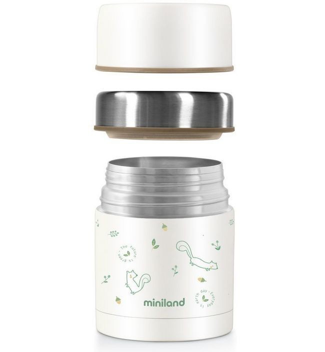 Детский термос для еды Miniland Natur Thermos 600 мл Bunny, зайчик 2xtse1753vtv7lqdvl1nm534g0e6xdgd