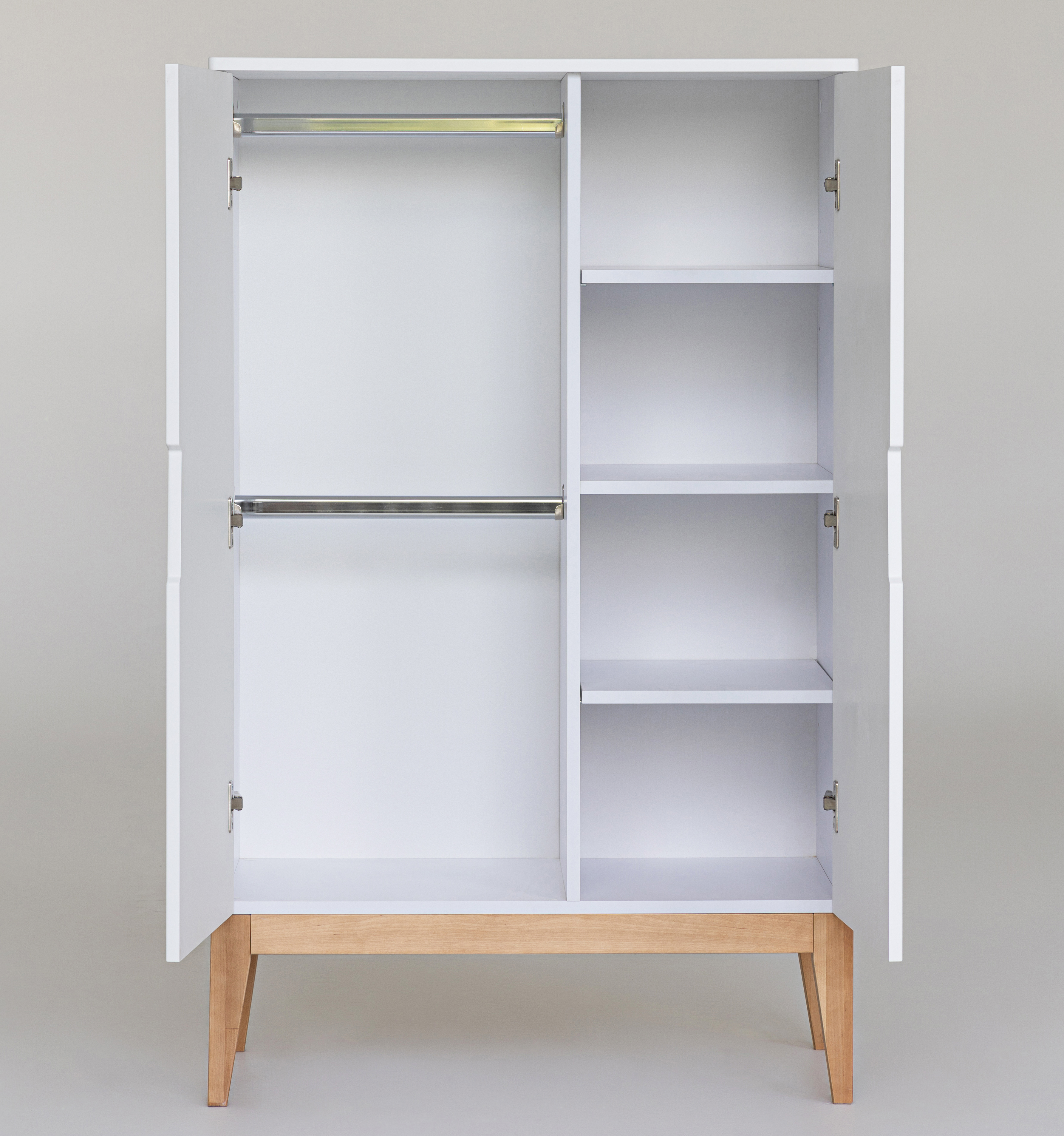 Шкаф Antemi Mia белый/дерево k368ckvp5w5c3p1cjto4xbabff6kw54w