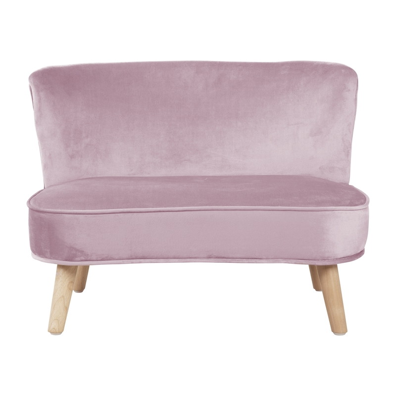 Детский велюровый диван ROBA Lil Sofa Розовый hjio3sgmj6or7bokoewecus37jt5463n