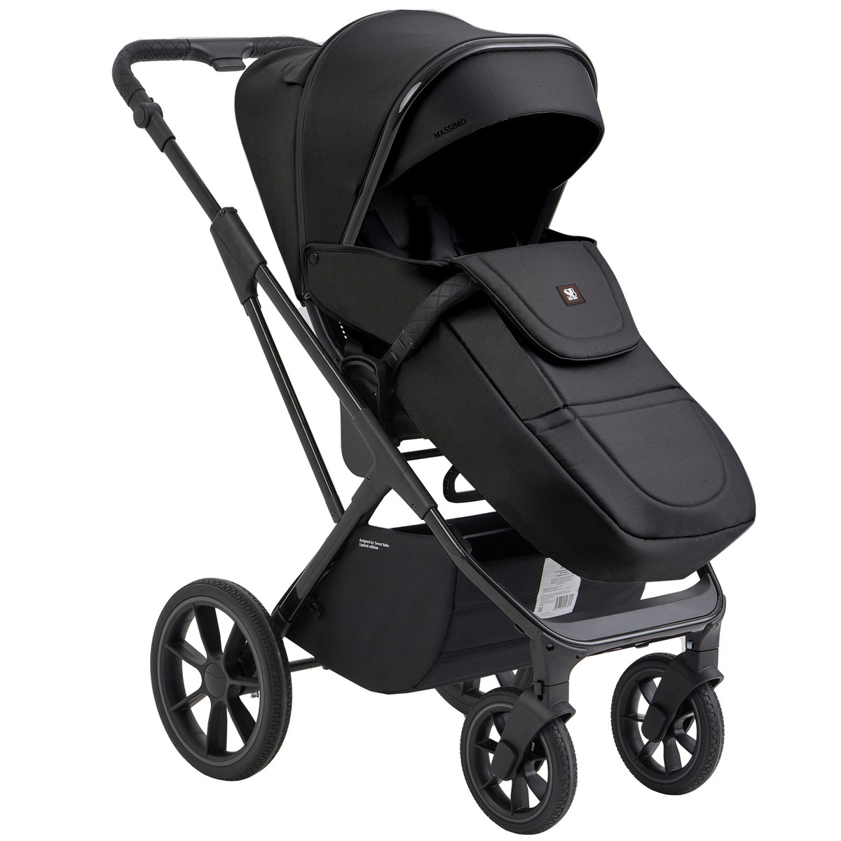 Детская коляска Sweet Baby Massimo SBL 2 в 1 Black lk5k7vu2vyuwss634dii0w7psa1cxe37