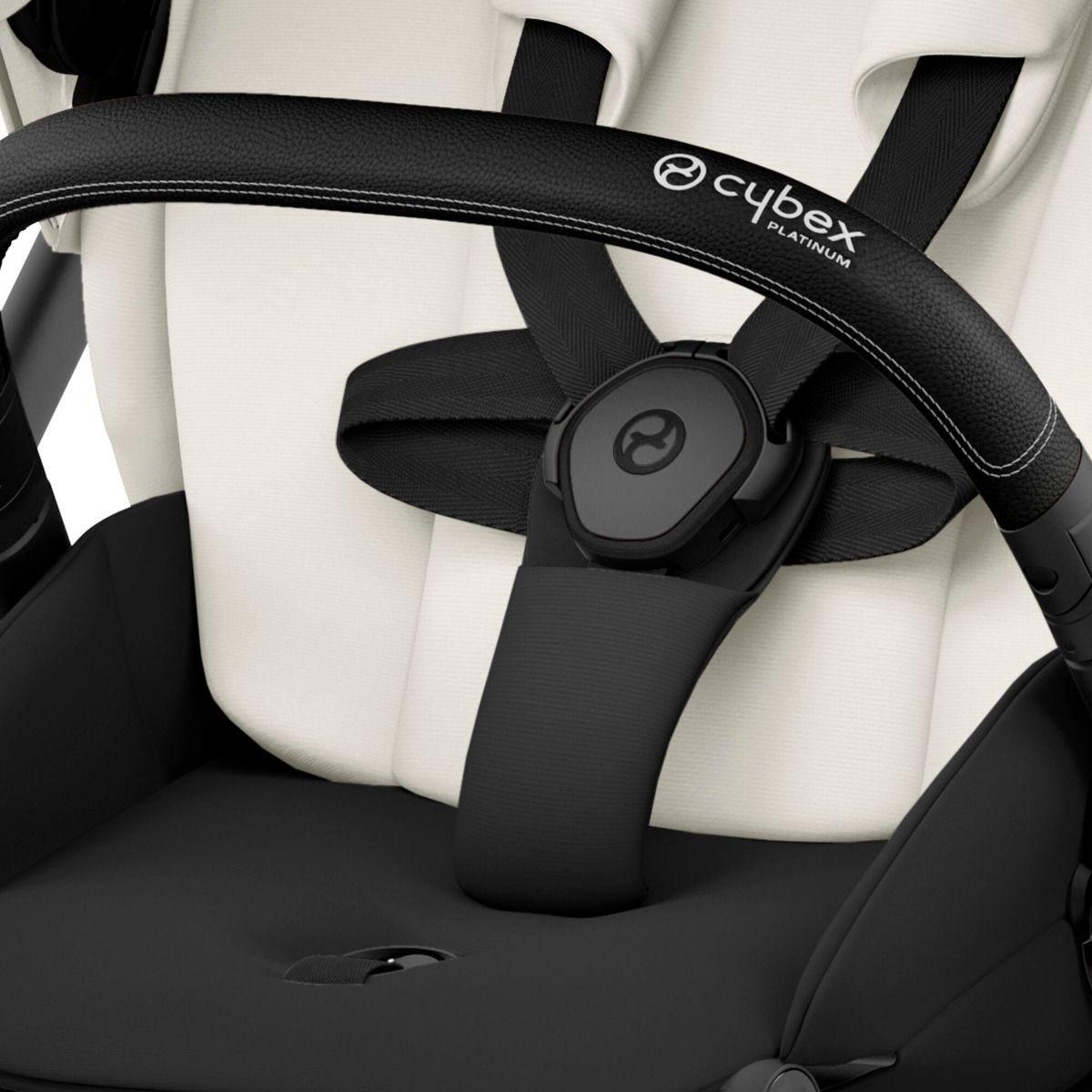 Cybex Mios V3 прогулочная коляска Off White, Matt Black  доп3