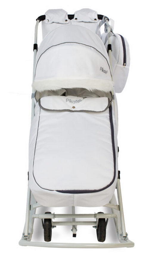 Санки-коляска Pikate Arctic белый auchbgb81iz7su05qgbikd57o3tkgo41