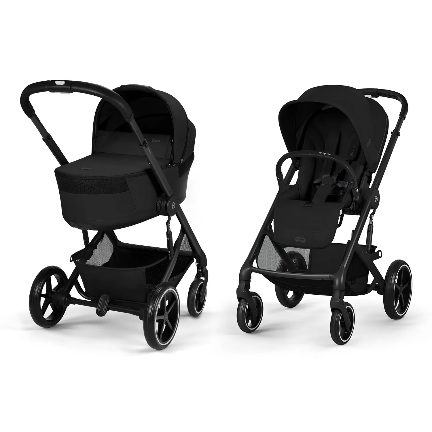 Коляска 2 в 1 Cybex Balios S Lux NEW (BLK Moon Black)