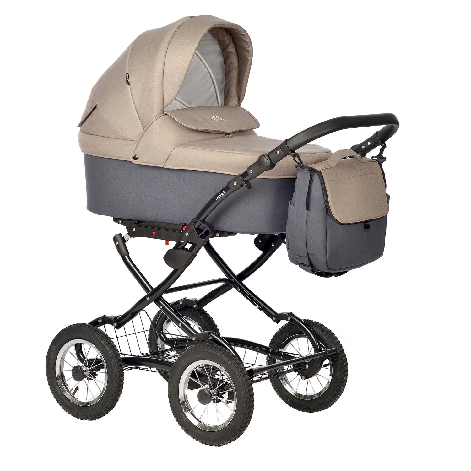 Коляска Indigo BLUES Classic  бежевый 110be97baa2ebf1e9b621fa51fc72173