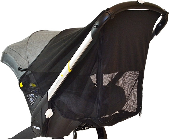 Защита от солнца c москитной сеткой Doona 360° Protection Doona +/Doona i (Black)