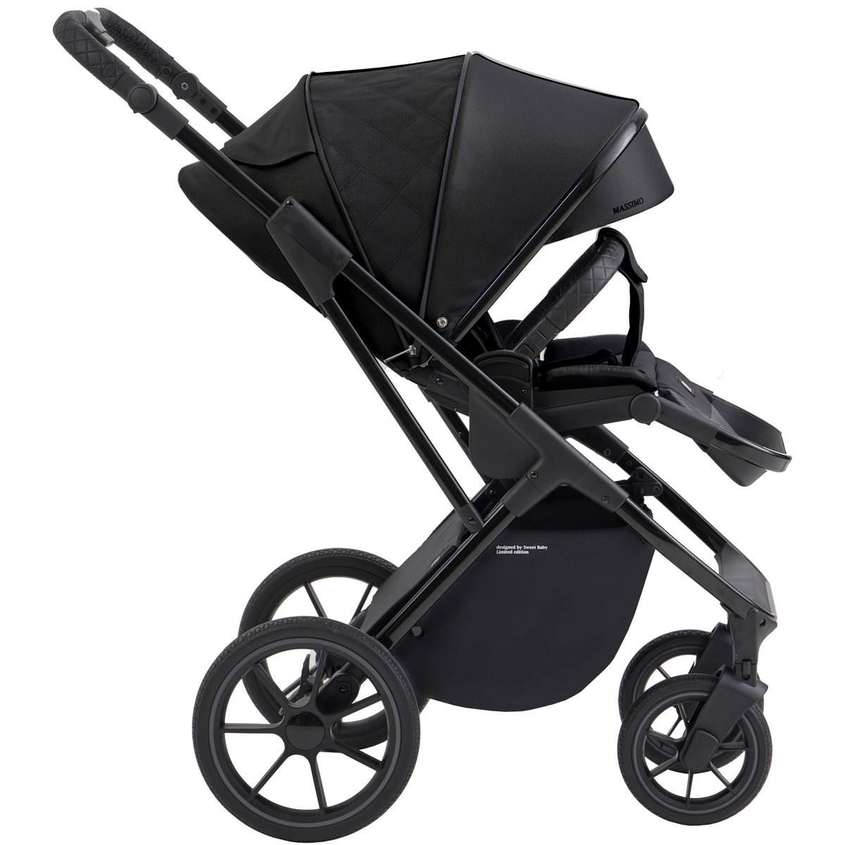 Детская коляска Sweet Baby Massimo SBL 2 в 1 Black wbv7q714m8g5sfmc85ya21wn3ql3l907