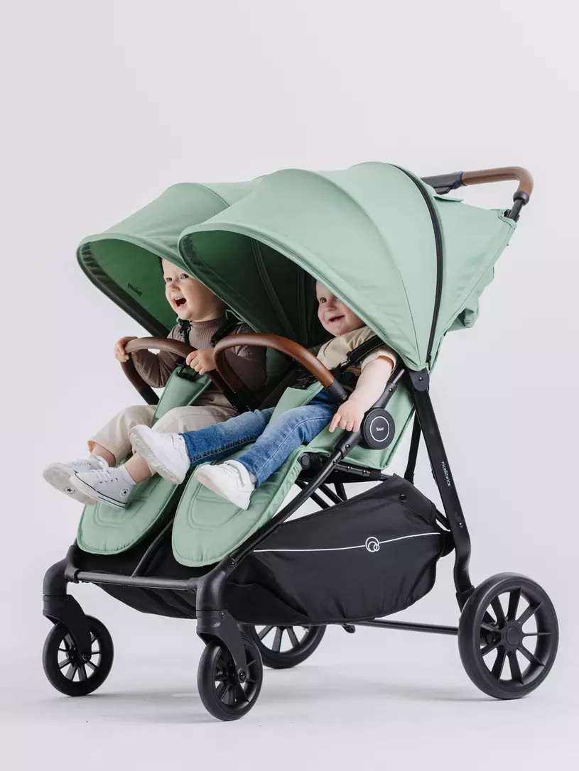 Детская прогулочная коляска для двойни Rant Twinny Wild green mbsc9s7bvoncd3ubu7kmspxr15u9e8fw