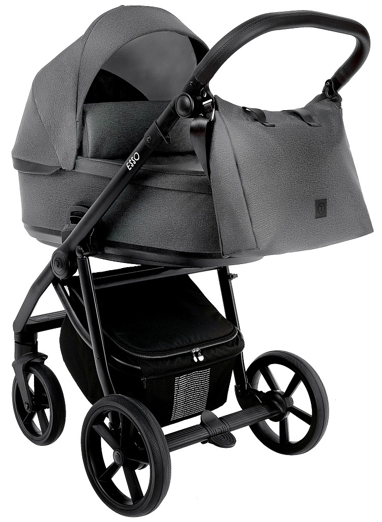 Коляска 2 в 1 Roan Esso (Grey/Black)