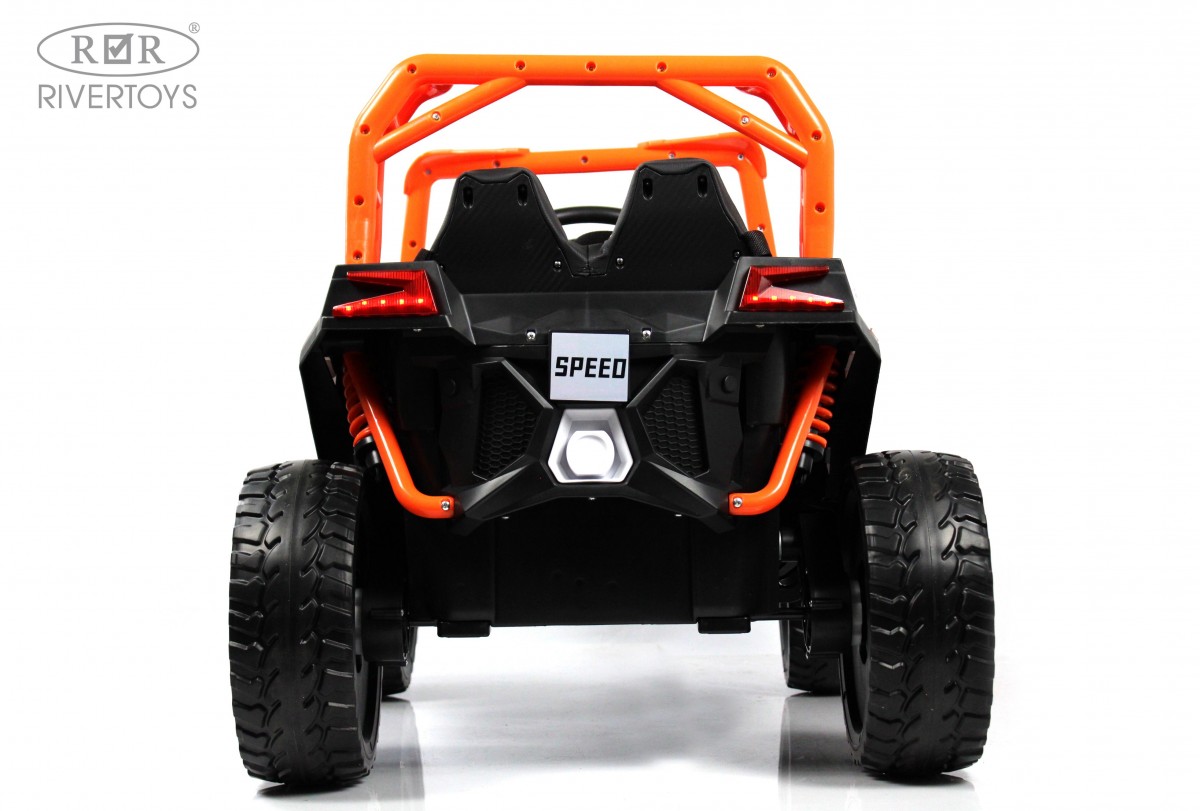 Детский электромобиль RiverToys F888FF-A оранжевый u0appspw90ovoxfim9kes305xcxww8hr