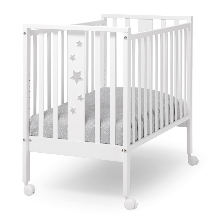 Кровать c матрасом Erbesi Stellina Mini (Белый/Серый)