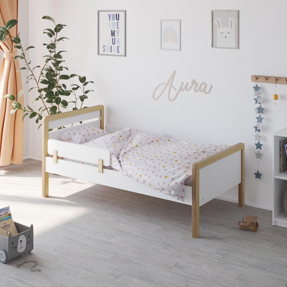 Кровать подростковая Sweet Baby Aura Натурально/Белый p4ibjaup5ld70bdpqcsk4reczgj9w7vh