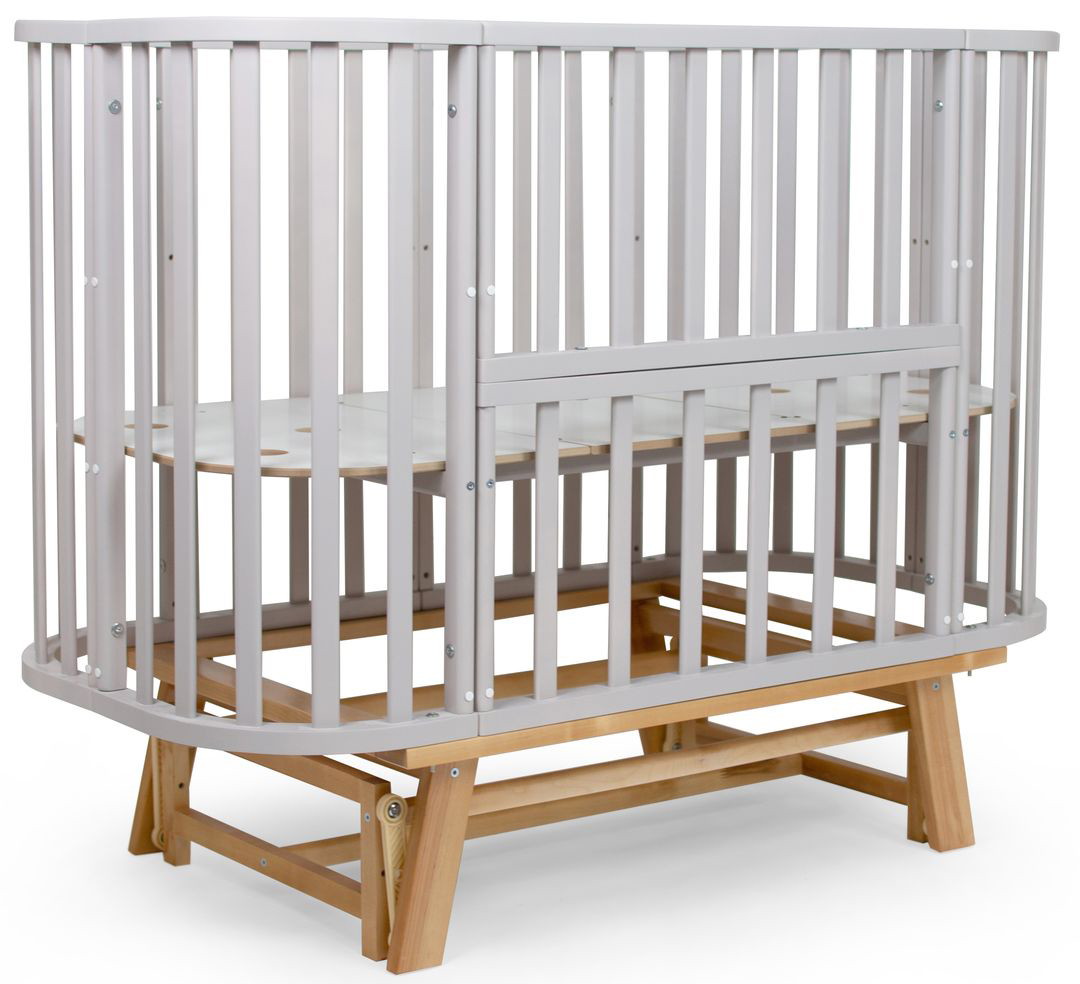 Детская кроватка Sweet Baby Barocco New с маятником Серый/Натуральный xu01vh4eiu8q0hvrwn9rtfrx2l36e4xm