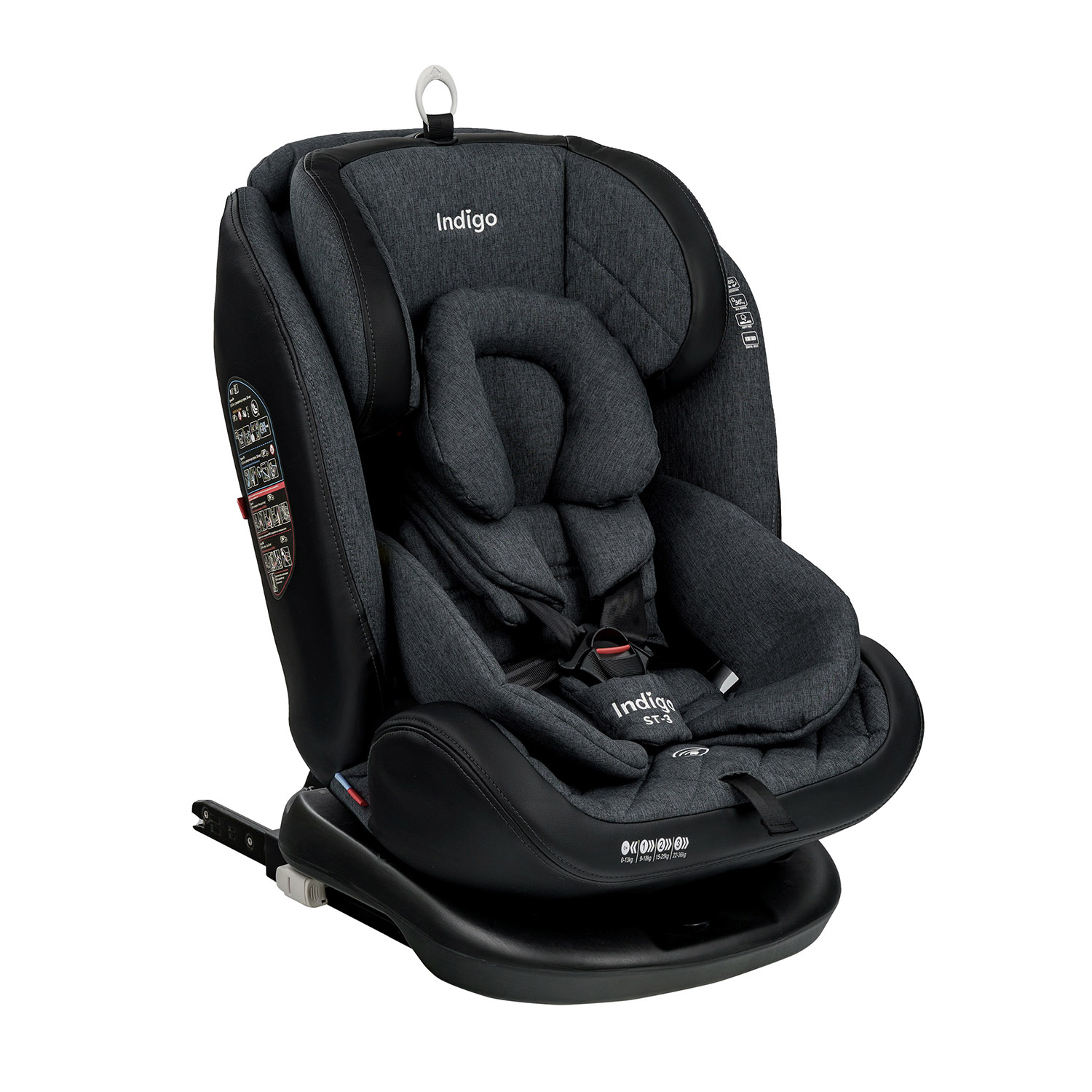 Автокресло Indigo AERO ISOFIX, ST-3, группа 0+1+2+3 т.серый лен d973998dc0e7821d2c5b490fb520aa0b