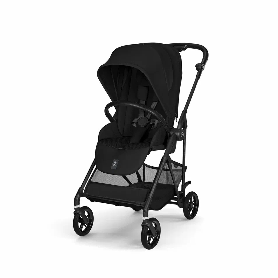 Прогулочная коляска Cybex Melio Carbon (Magic Black New с дождевиком)
