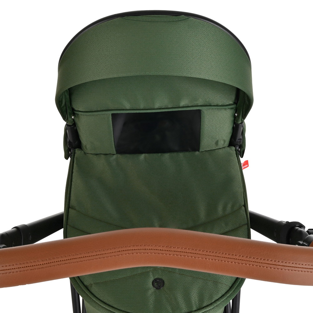 Коляска 2 в 1 Roan Sol Boho Green/Black/руч.Коричневый apkgkhf89w19asd8rc27n6wufhr710re