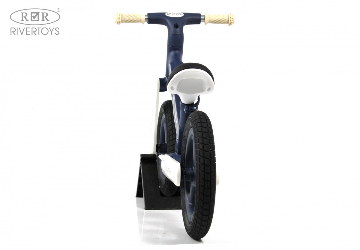 Детский беговел RiverToys HB-002 сине-белый wn2idec9g8l434g6fffrg0pb9obydvmh