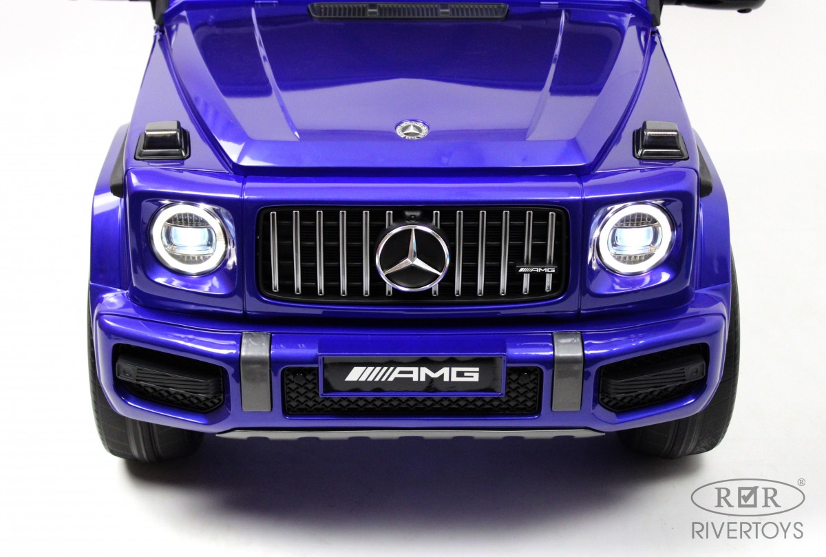 Детский электромобиль RiverToys Mercedes-AMG G63 K999KK синий глянец 45wy2u8mgfzbvn54yxjj4hd5qlq14rua
