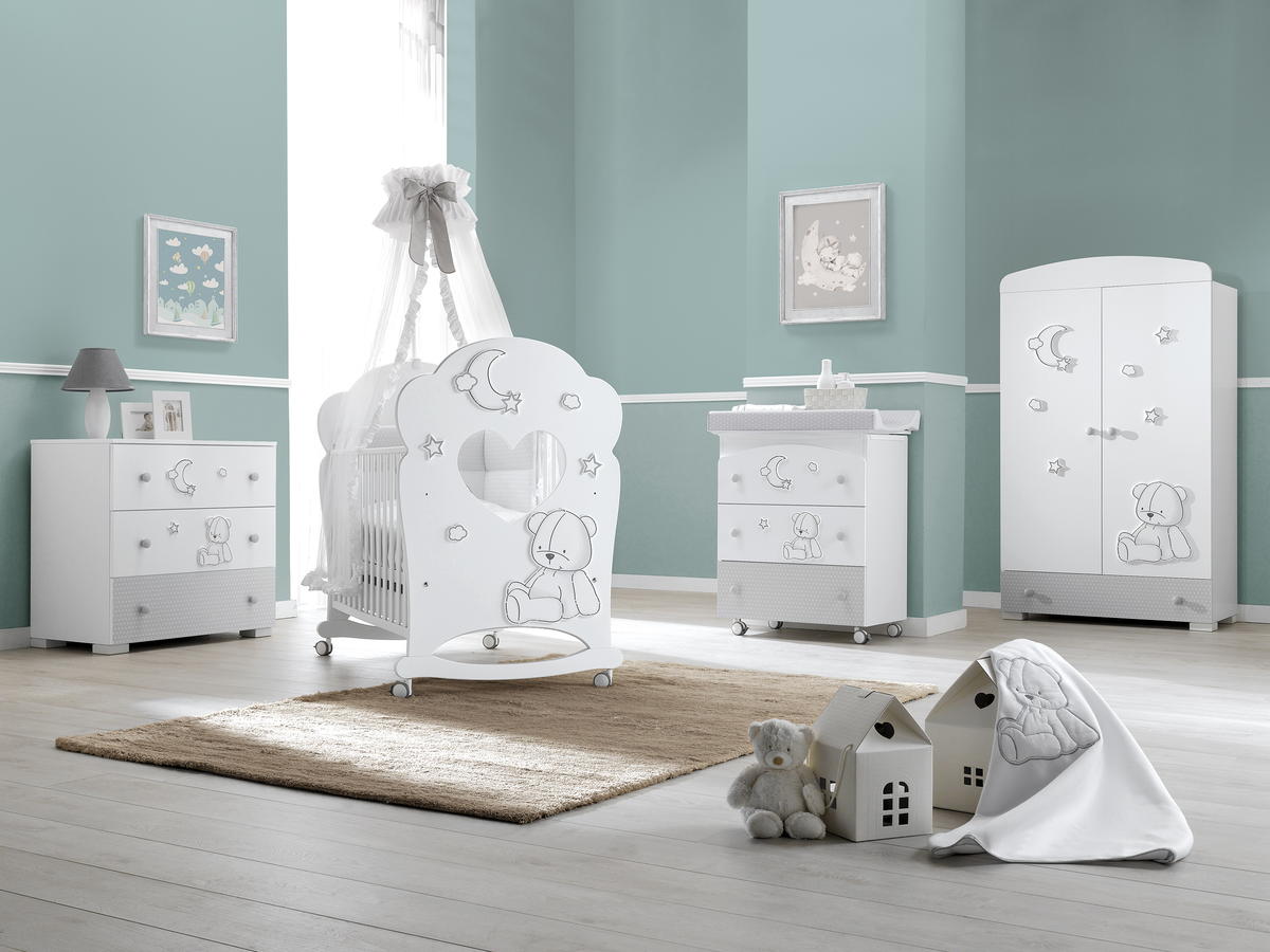 Шкаф Erbesi Stella Белый/Серый esyr9vc5wabk6tvjz3pso5nputyp2svl