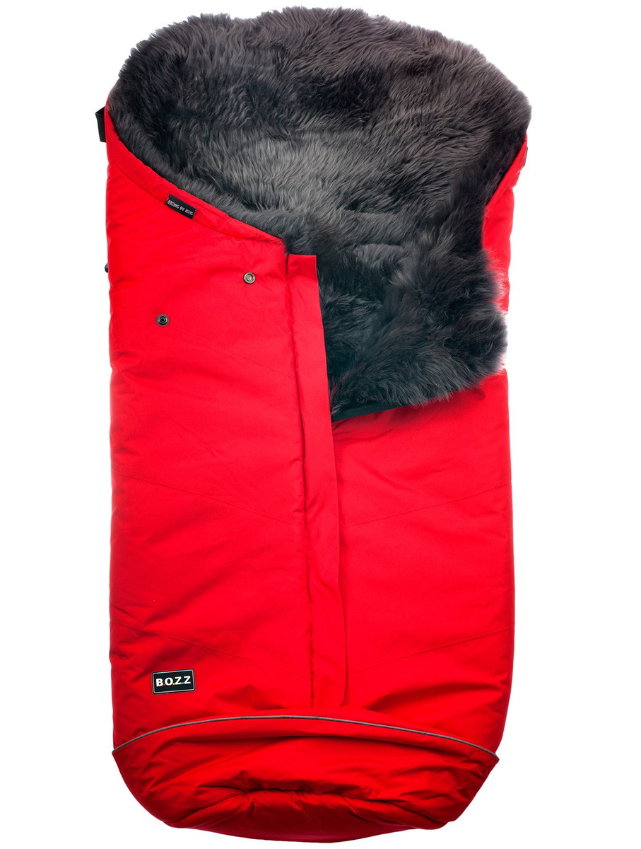 Конверт BOZZ с длинным ворсом (20-2015-18 Красный/Серый)