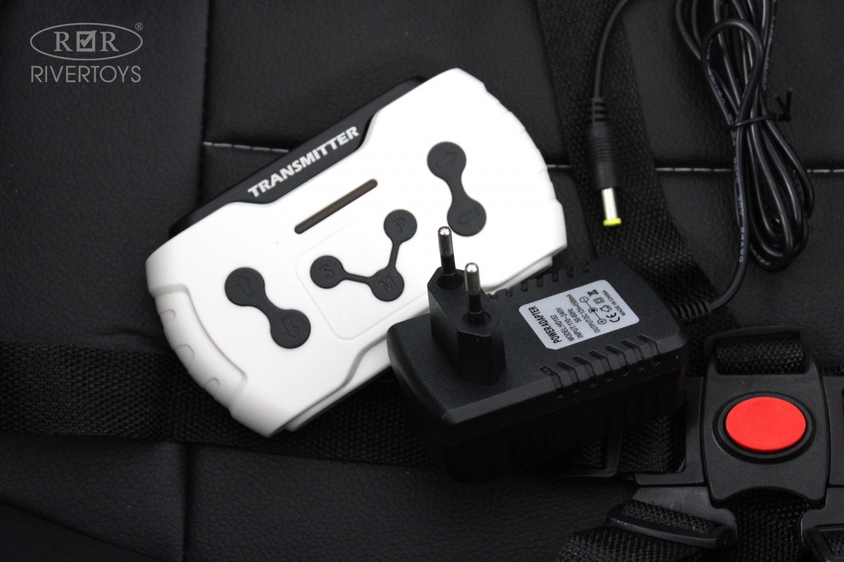 Детский электромобиль RiverToys М222БХ белый 9m5w30ax2pcorlj6p43ccbs387p0nhqc